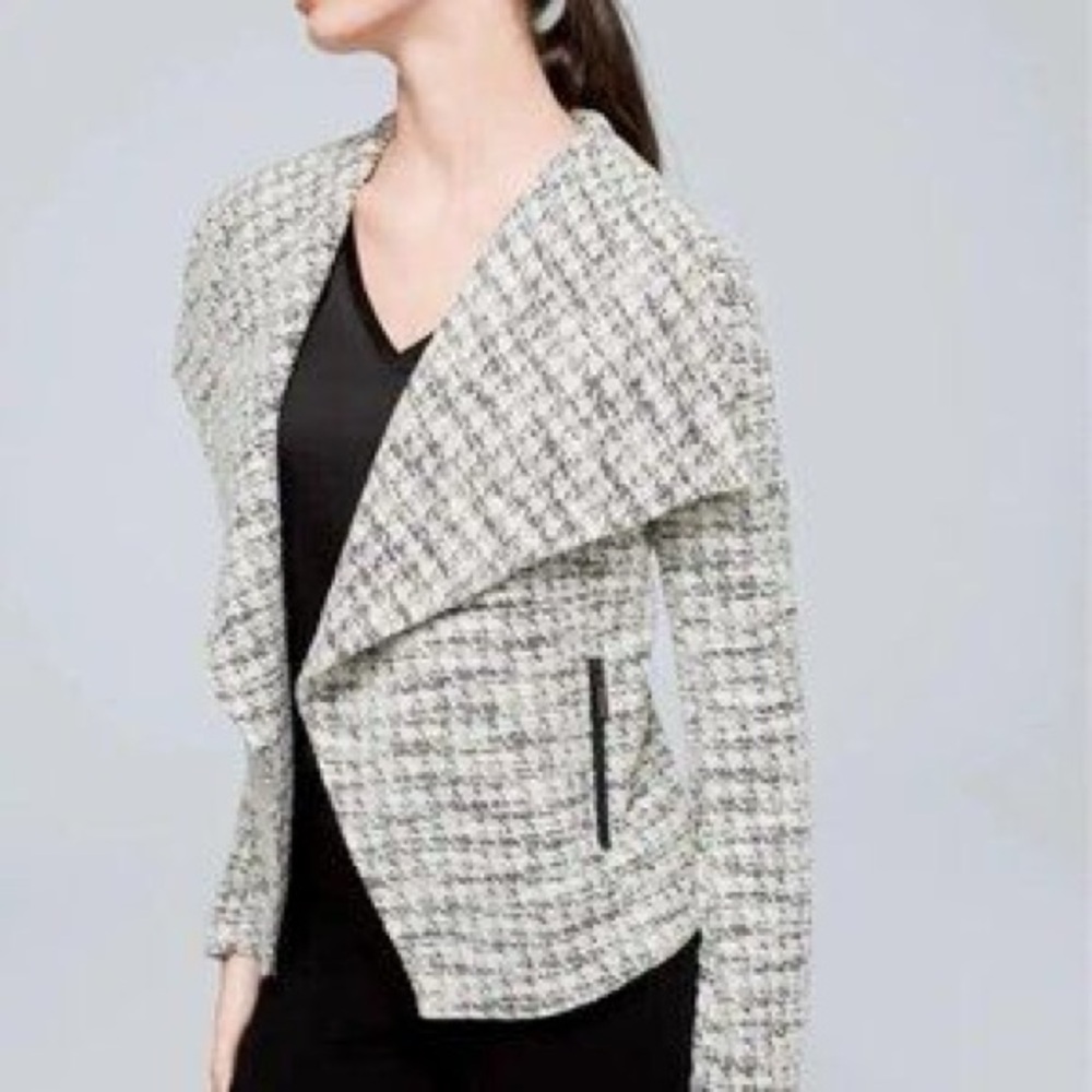 NWT White House Black Market Knit Drape Jacket